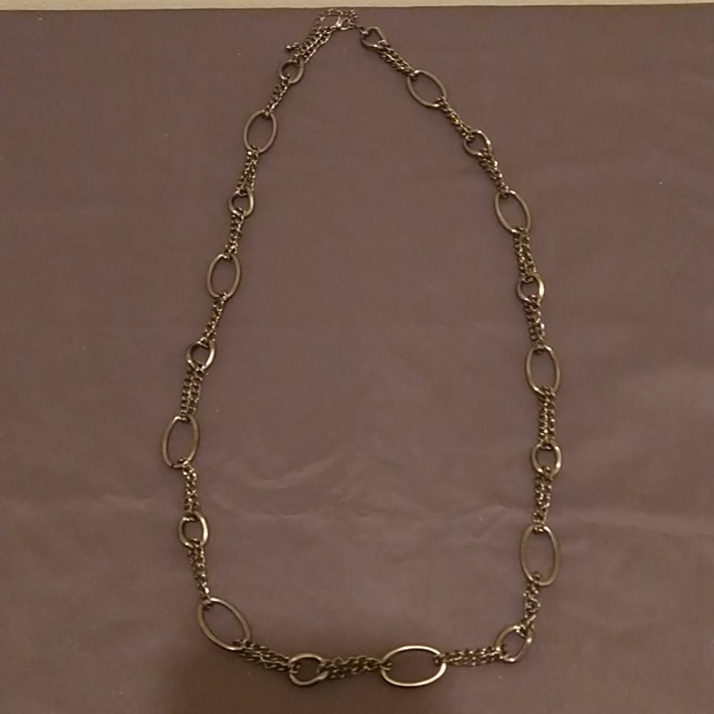 Dark Gunmetal chunky necklace